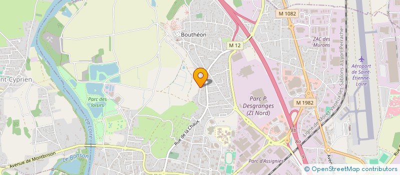 localisation de l'entreprise SARL DES DROGUERIES DU CENTRE  ANDREZIEUX-BOUTHEON