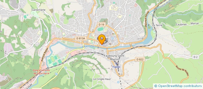 localisation de l'entreprise SARL DES ETABLISSEMENTS LACAZE à FIGEAC