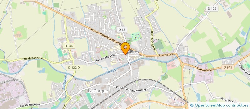 localisation de l'entreprise SARL DES ETABLISSEMENTS LELEU à ESTAIRES