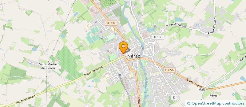 localisation de l'entreprise SARL DES ETS DESSERT à NERAC