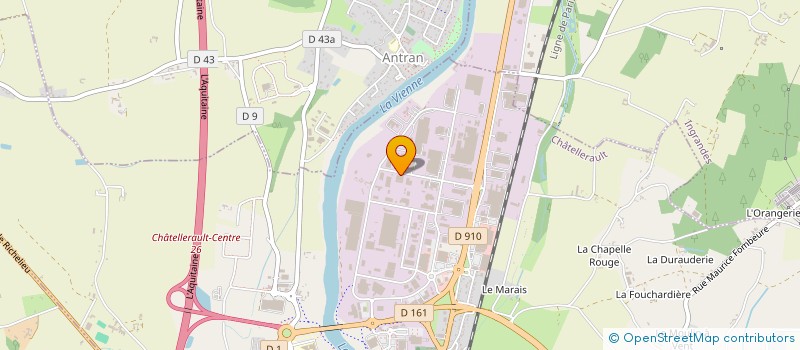 localisation de l'entreprise SARL DES ETS DUPUY à CHATELLERAULT
