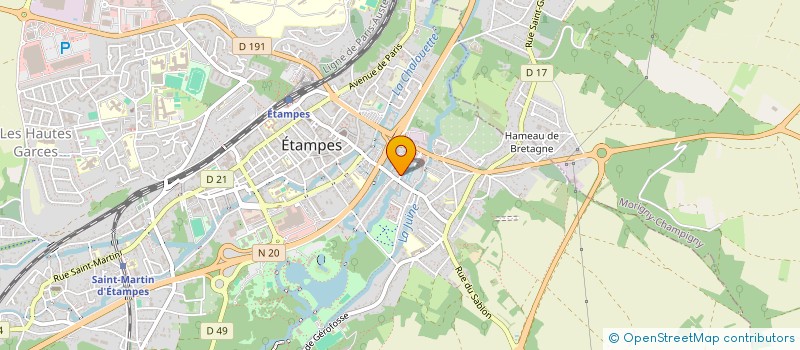 localisation de l'entreprise SARL DES ETS LAMBESEUR à ETAMPES
