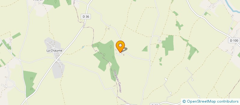 localisation de l'entreprise SARL DES GAUDONS  CHATEAU-GARNIER