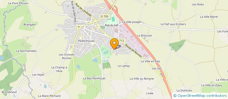 localisation de l'entreprise SARL DES GENETS  BROONS