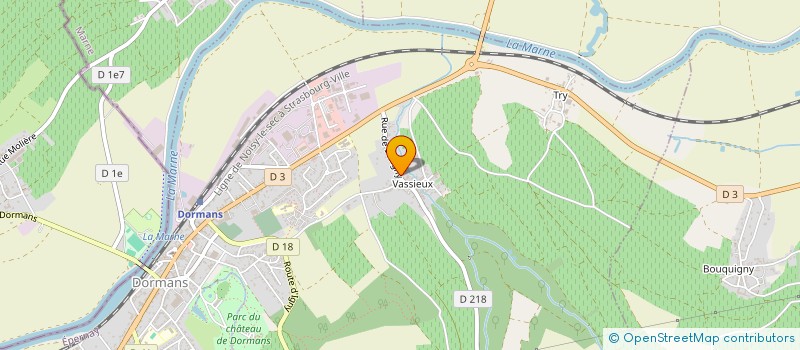 localisation de l'entreprise SARL DES GOUTTES D'OR  DORMANS