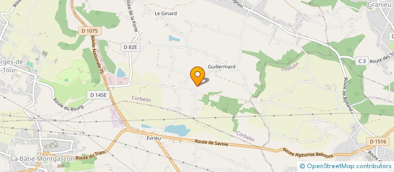 localisation de l'entreprise SARL DES HIRONDELLES  CORBELIN