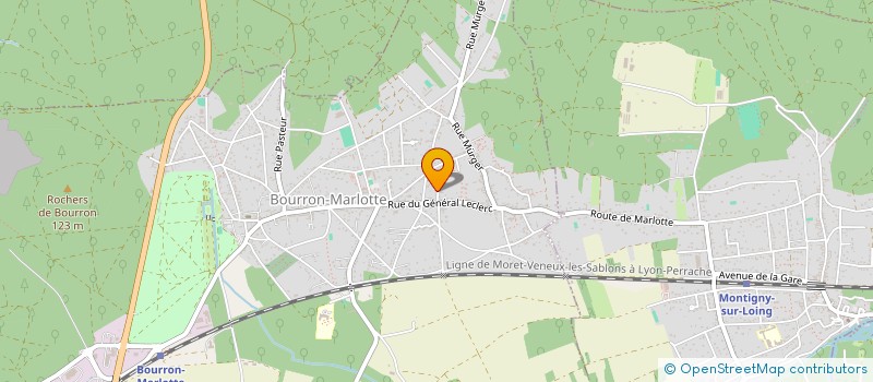 localisation de l'entreprise SARL DES JARDINS MARLOTTINS  BOURRON-MARLOTTE