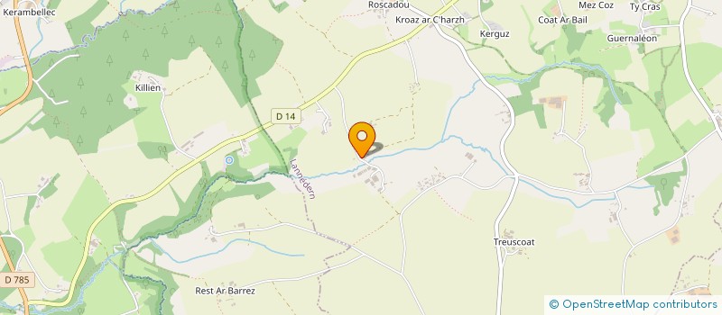 localisation de l'entreprise SARL DES KERGOAT  LANNEDERN