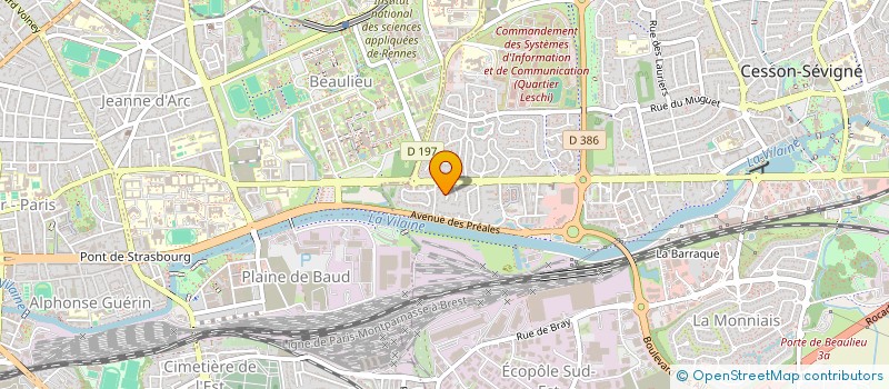 localisation de l'entreprise SARL DES KORRIGANS  CESSON-SEVIGNE