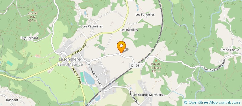 localisation de l'entreprise SARL DES LUMIERES  LA JONCHERE-SAINT-MAURICE