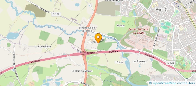 localisation de l'entreprise SARL DES LYS  AVRILLE