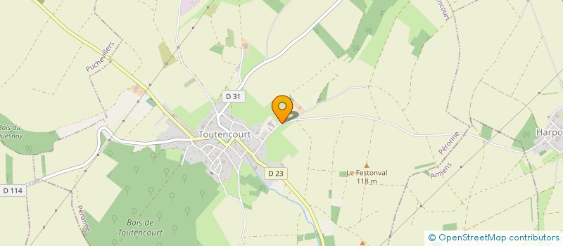 localisation de l'entreprise SARL DES LYS DE SAINT PIERRE  TOUTENCOURT