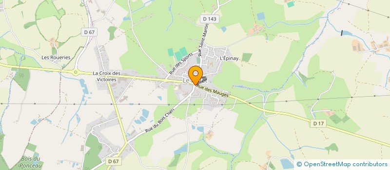 localisation de l'entreprise SARL DES MAUGES  OREE-D'ANJOU