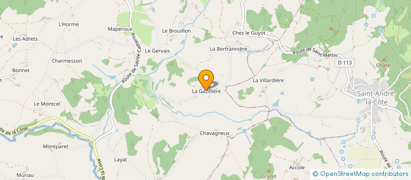 localisation de l'entreprise SARL DES MONTS DU LYONNAIS  SAINT MARTIN EN HAUT