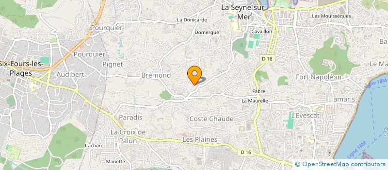 localisation de l'entreprise SARL DES MURIERS DE BOURBON à LA SEYNE-SUR-MER