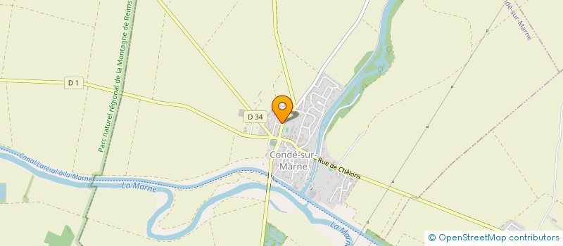 localisation de l'entreprise SARL DES NOUES  CONDE-SUR-MARNE