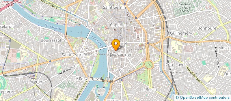 localisation de l'entreprise SARL DES PARADOUX  TOULOUSE