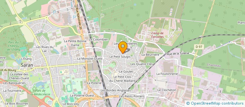 localisation de l'entreprise SARL DES PASTOUREAUX à SARAN