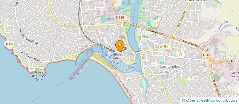 localisation de l'entreprise SARL DES PECHEURS DE L'ATLANTIQUE  SAINT-GILLES-CROIX-DE-VIE