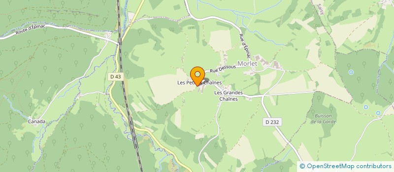 localisation de l'entreprise SARL DES PETITES CHAINES  MORLET