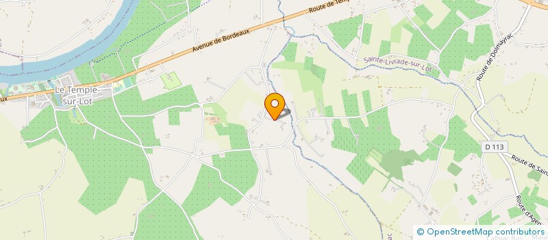 localisation de l'entreprise SARL DES POMMIERS  LE TEMPLE SUR LOT