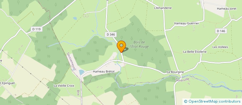 localisation de l'entreprise SARL DES PRAIRIES NORMANDES  SAUSSEMESNIL