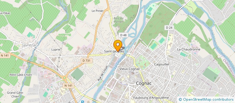 localisation de l'entreprise SARL DES QUAIS à COGNAC