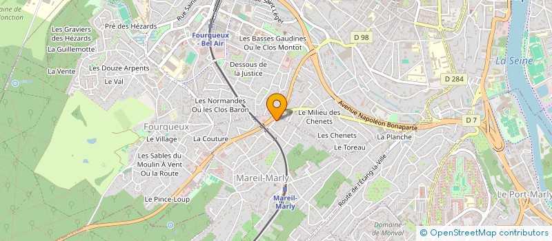 localisation de l'entreprise SARL DES QUATRE CHEMINS  MAREIL-MARLY