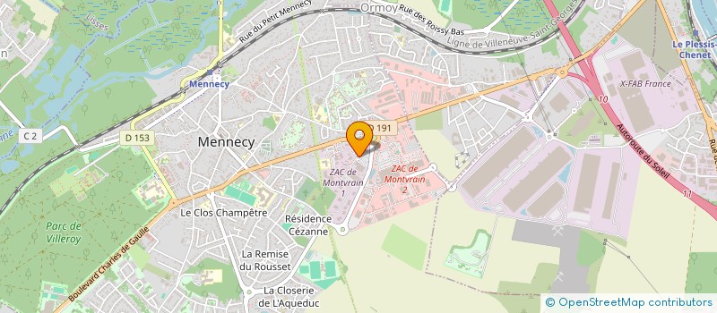 localisation de l'entreprise SARL DES QUATRE TEMPS à MENNECY