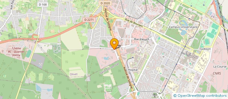 localisation de l'entreprise SARL DES QUATRE VENTS à OLIVET