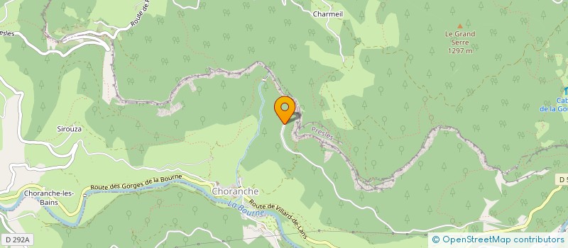 localisation de l'entreprise SARL DES ROCHERS DE CHORANCHE  CHORANCHE