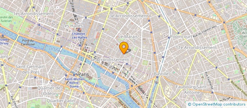 localisation de l'entreprise SARL DES ROSIERS  PARIS