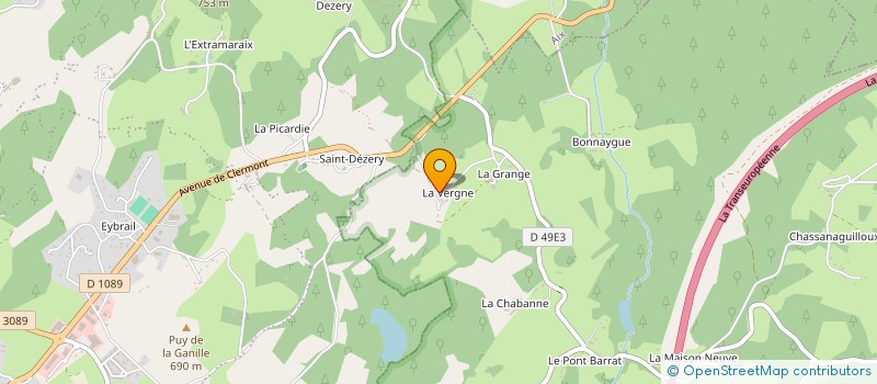 localisation de l'entreprise SARL DES SIX  SAINT-PARDOUX-LE-VIEUX