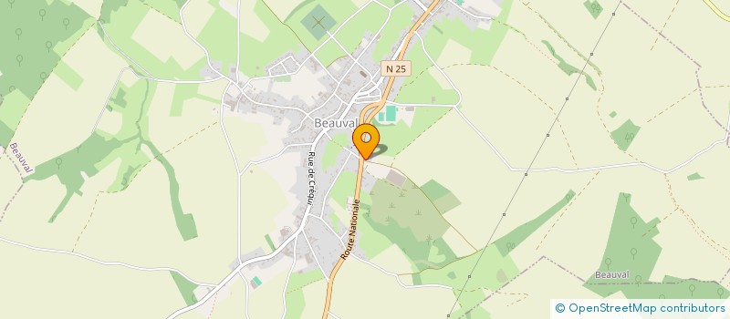 localisation de l'entreprise SARL DES TROIS CHENES à BEAUVAL