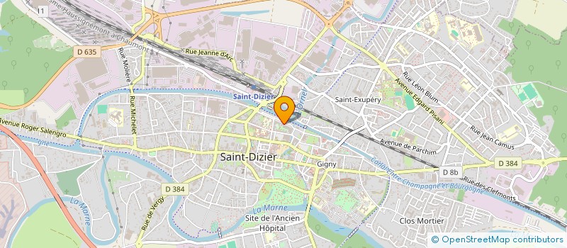 localisation de l'entreprise SARL DES YEUX COULEUR D'ENFANTS à SAINT-DIZIER