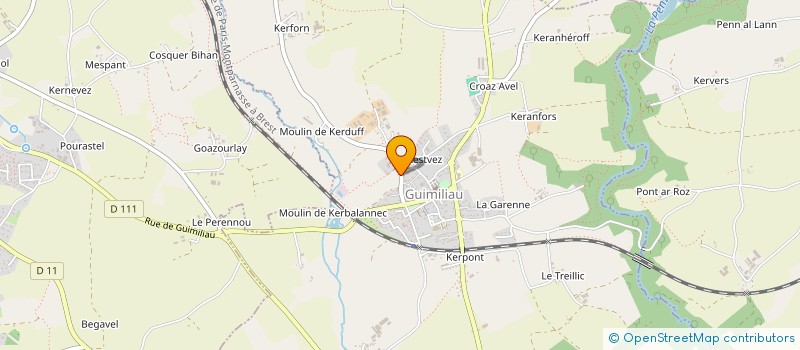 localisation de l'entreprise SARL DESBORDES MONIQUE  LAMPAUL-GUIMILIAU