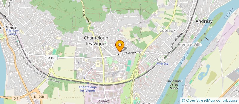 localisation de l'entreprise SARL DESCARTES  CHANTELOUP-LES-VIGNES