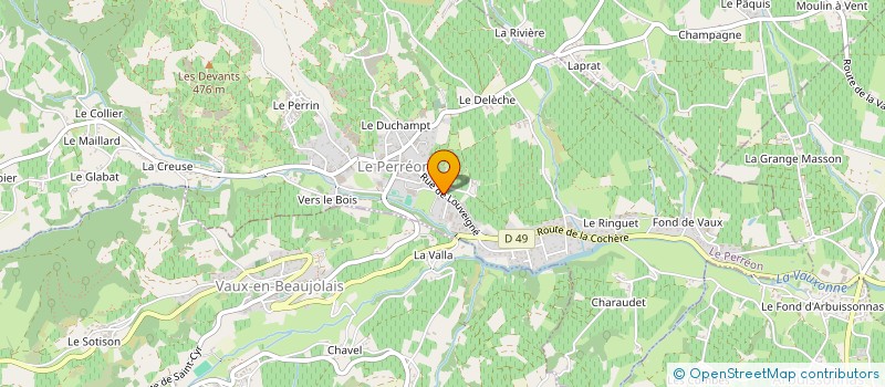 localisation de l'entreprise SARL DESCOMBES  LE PERREON