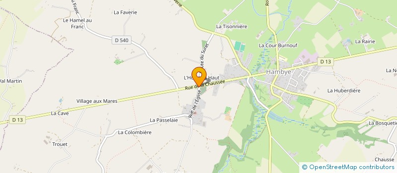 localisation de l'entreprise SARL DESFRICHES  HAMBYE