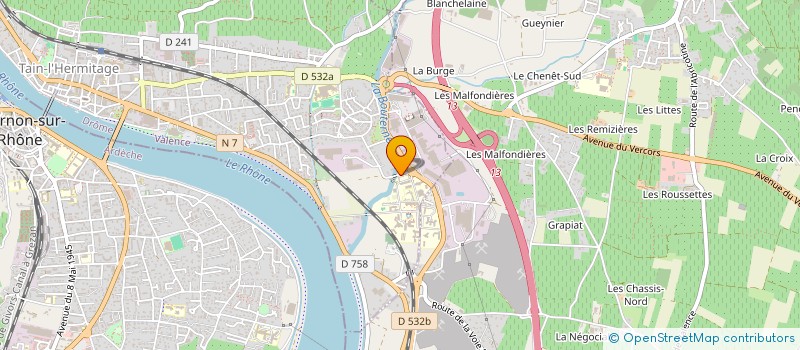 localisation de l'entreprise SARL DESGRANGES à TAIN-L'HERMITAGE