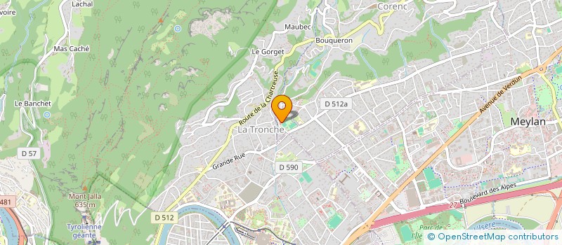 localisation de l'entreprise SARL DESHAIES  CORENC