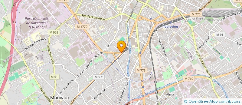 localisation de l'entreprise SARL DESIGN - CONCEPT  TOURCOING