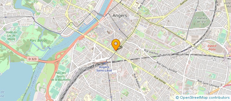 localisation de l'entreprise SARL DESIRS D'ASIE  ANGERS