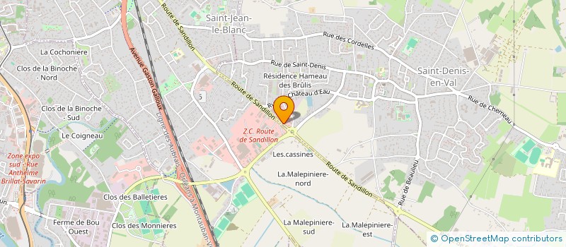 localisation de l'entreprise SARL DESLANGLE JEROME à SAINT-DENIS-EN-VAL