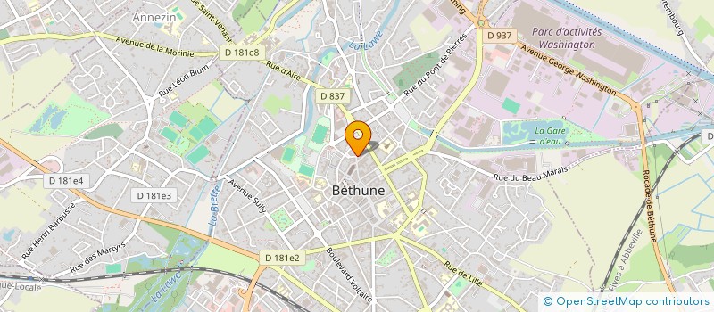 localisation de l'entreprise SARL DESLYSGOURMANDS à BETHUNE