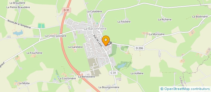 localisation de l'entreprise SARL DESMARS  LA BACONNIERE