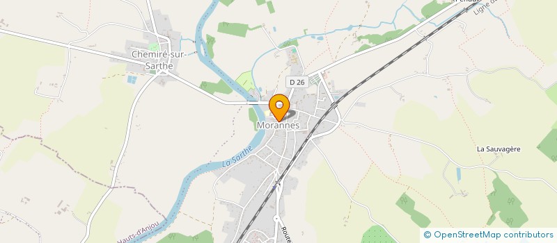 localisation de l'entreprise SARL DESNOES à MORANNES SUR SARTHE-DAUMERAY