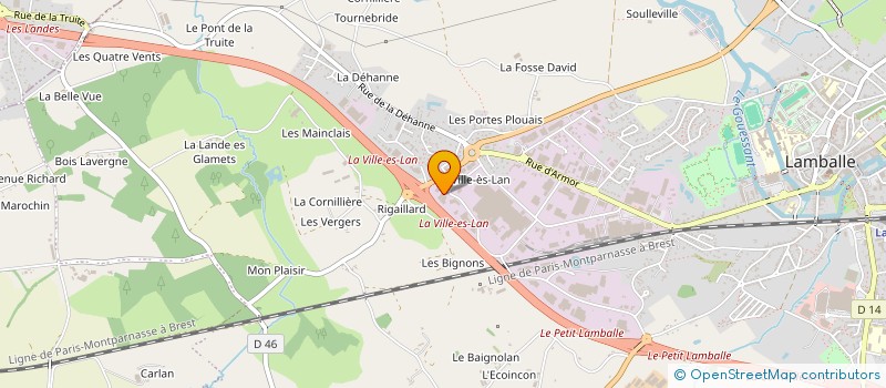 localisation de l'entreprise SARL DESSAUDES  LAMBALLE-ARMOR