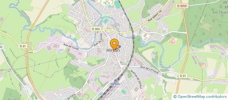 localisation de l'entreprise SARL DESSON ET FILS à HIRSON