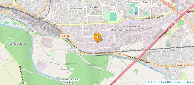 localisation de l'entreprise SARL DESTIN à BEZIERS